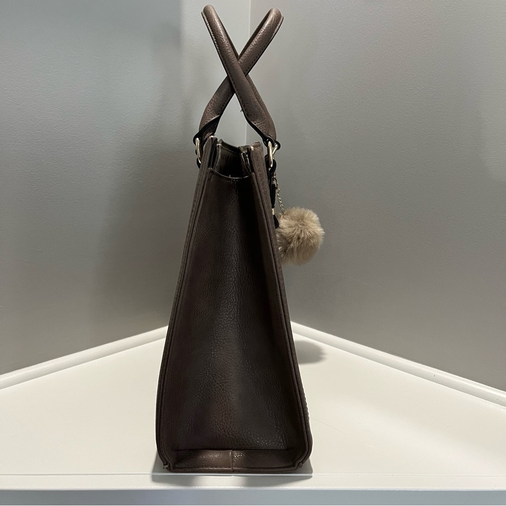Call It Spring Top Handle Tote with Crossbody Strap Vegan Leather Taupe - Picture 7 of 17